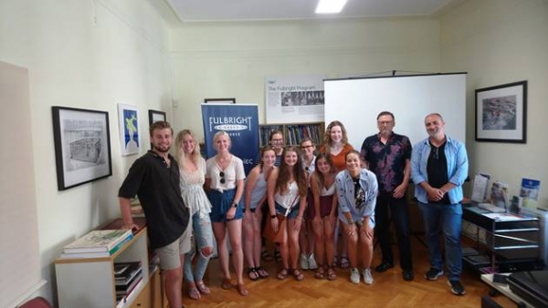 U.S. Study Abroad Students Visit Fulbright Greece