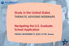 Thematic Advising Webinar: Navigating the U.S. Graduate School Application