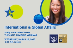 Thematic Advising Webinar | Study International &amp; Global Affairs in the U.S.A.